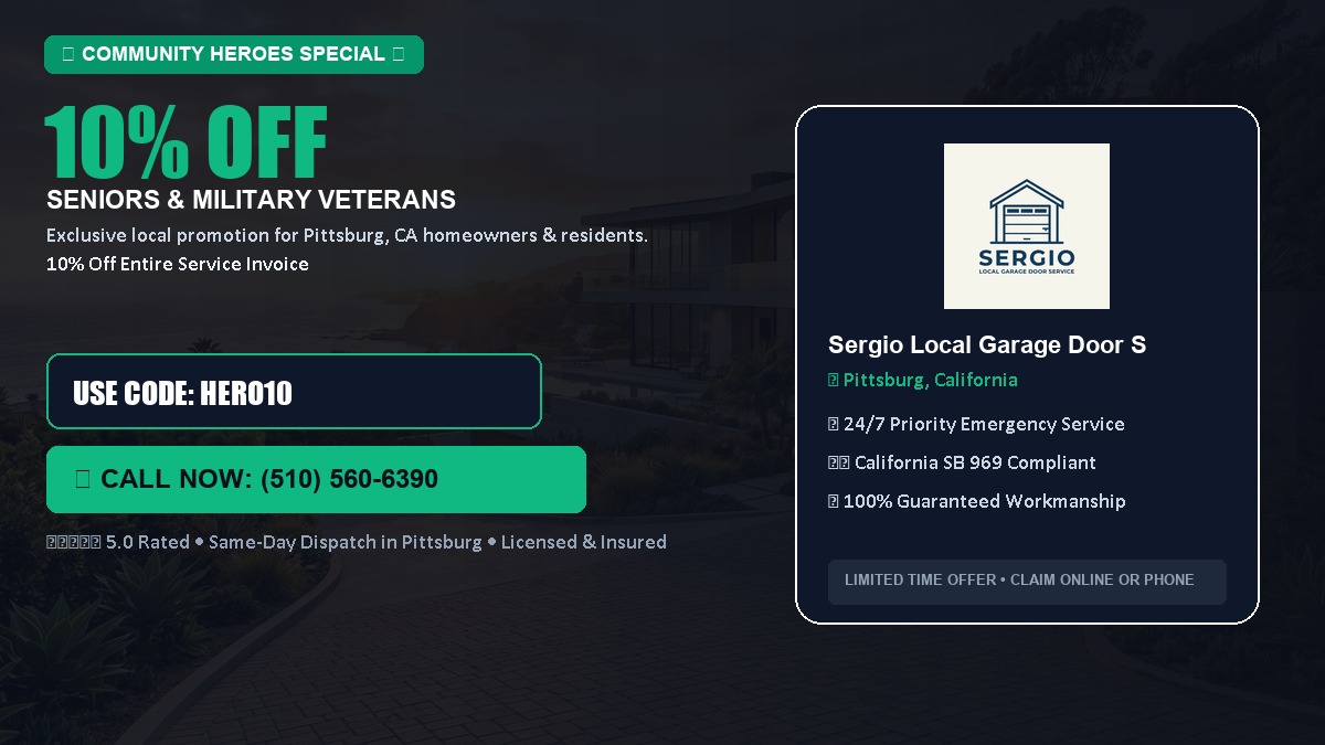 10% OFF Senior Citizens (65+) & Military / Veteran Community Discount in Pittsburg, CA